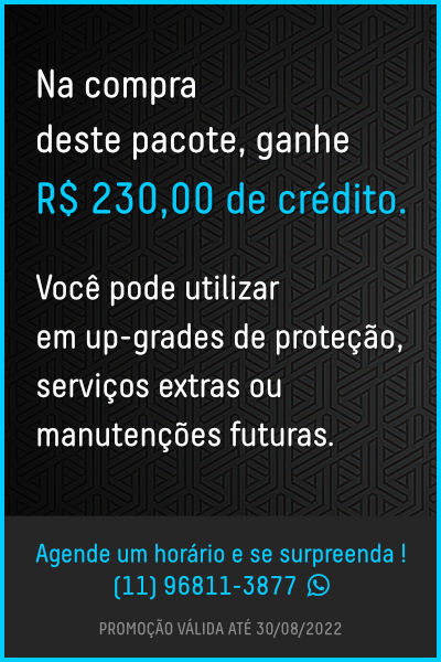 Promoção - Na compra deste pacote você ganha R$ 230,00 de crédito.