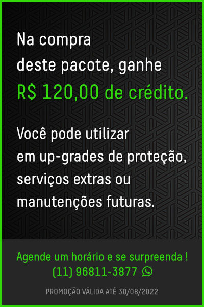 Promoção - Na compra deste pacote você ganha R$ 120,00 de crédito.